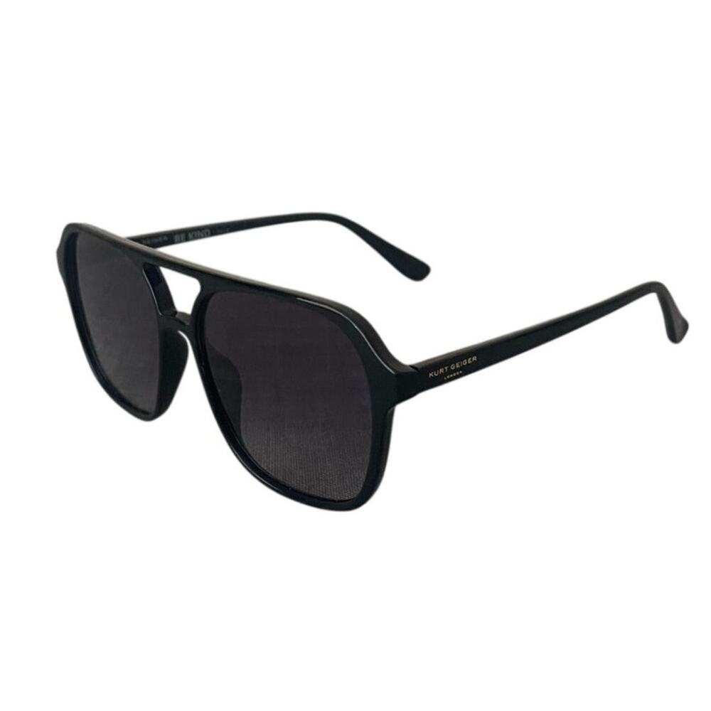 New Kurt Geiger London Be Kind Womens 56mm Black Navigator Sunglasses